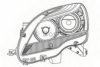 MERCE 2518202761 Headlight